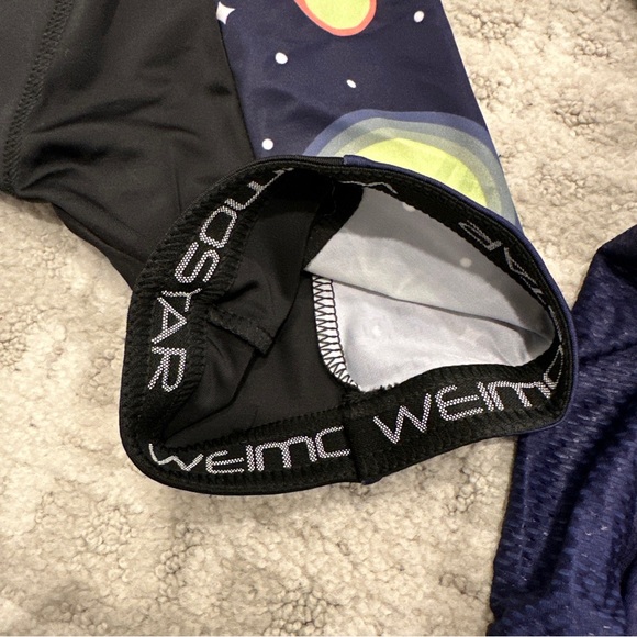 Weimostar Large Kids cycling Lycra Shorts and Tshirt Set Space 12-14 biking - Picture 8 of 8